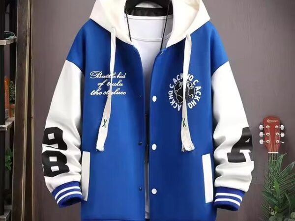 Amvosh Print Button Hoodie-ZS2