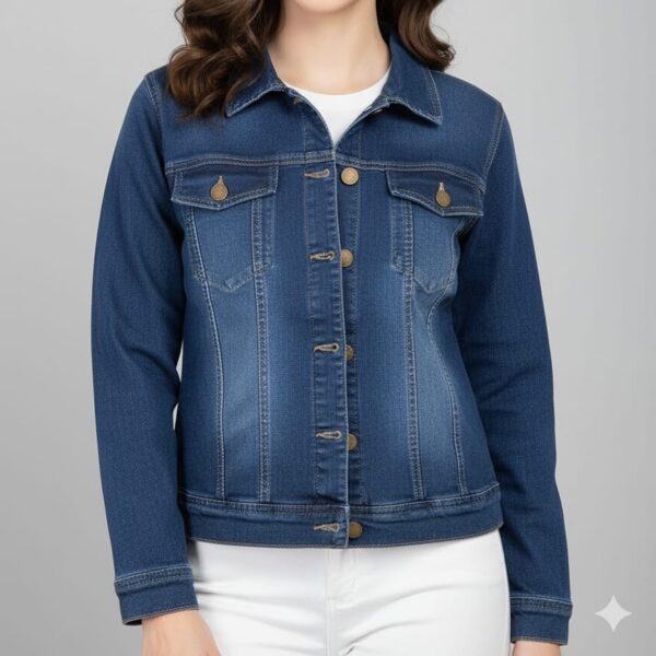 Ladies Premium Denim Jacket-ZS1