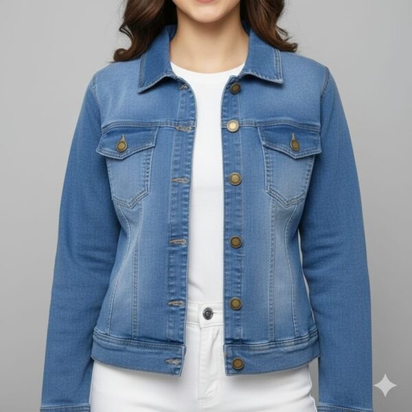 Ladies Premium Denim Jacket-ZS3
