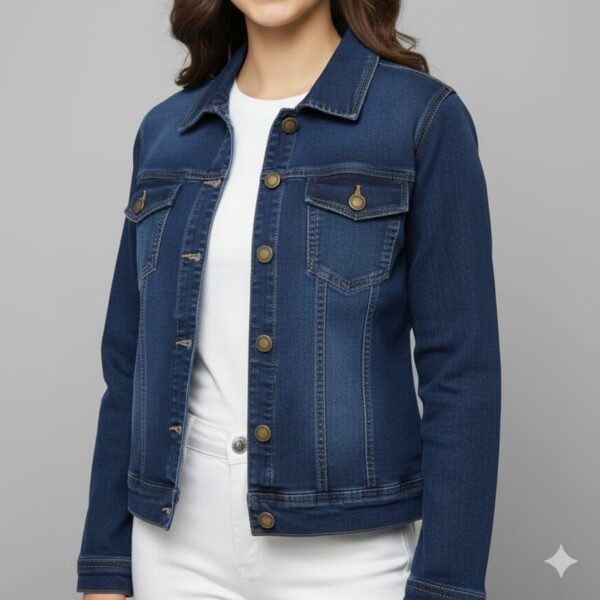 Ladies Premium Denim Jacket-ZS2